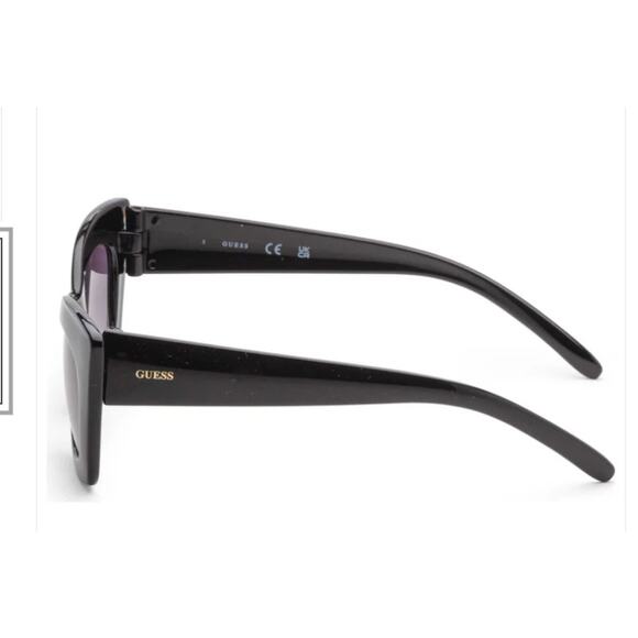 Guess Wm\'s Transparent White Brown Gradient Cat Eye 1950s Retro Sunglasses NWT main image 2